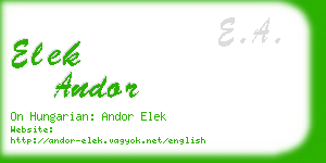 elek andor business card